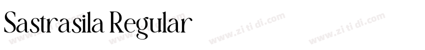 Sastrasila Regular字体转换